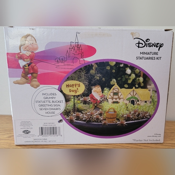 Disney Grumpy planter statuaries - Picture 2 of 3